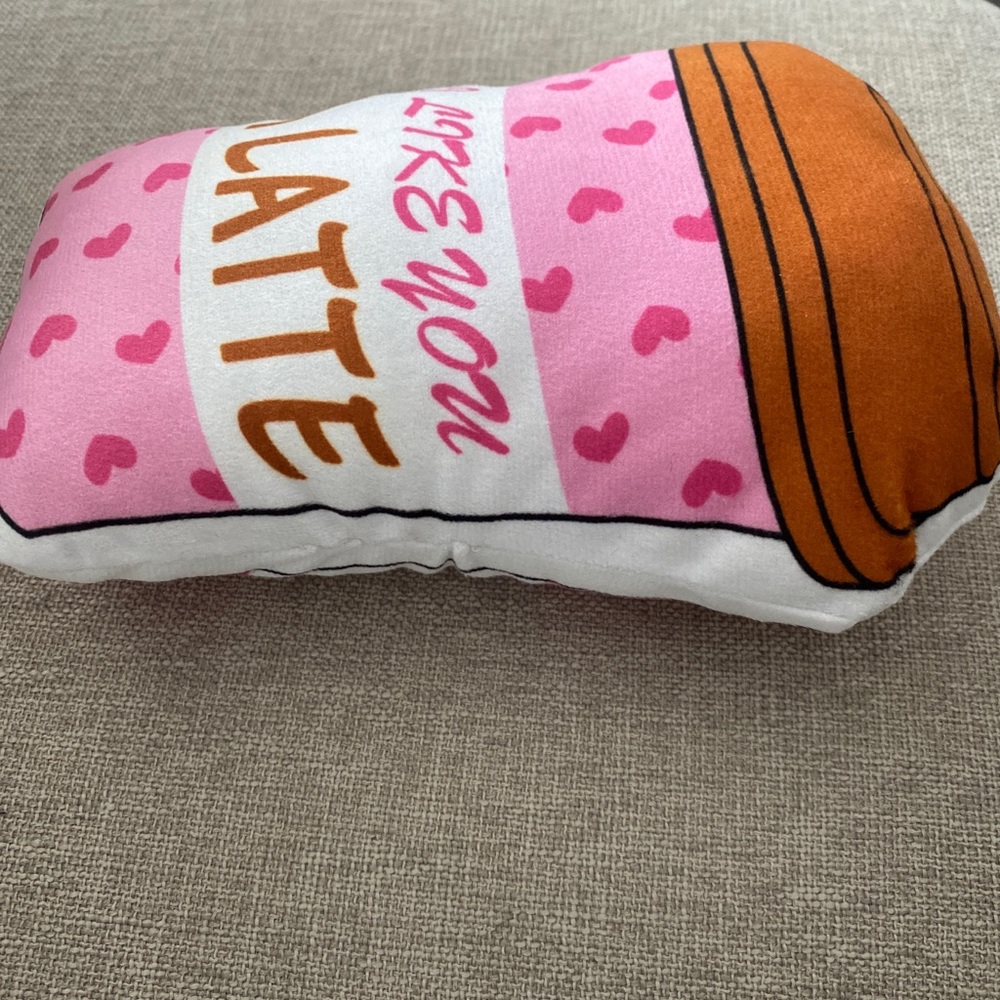 I Like You A Latte Plush Mini Pillow / Plush Paradise - Toy Factory / 8โ / NEW - Picture 5 of 9
